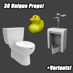 PBR Toilet & Bathroom Props Mega Pack