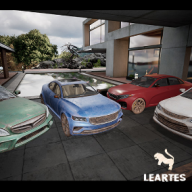 Sedan Car Vehicles Set Driveable / Animated / Realistic (Set of 4)