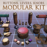 Buttons, Levers, Knobs - A customizable puzzles asset-pack