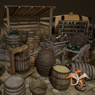 Medieval Props: Cellar