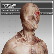 High Quality Zombie 01 - Dynamic Material